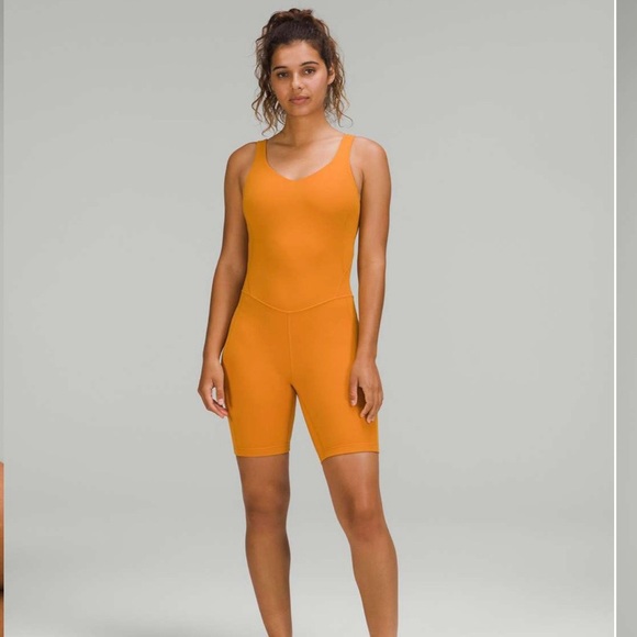 Lululemon Autumn Orange Onesie 8” - Picture 3 of 8